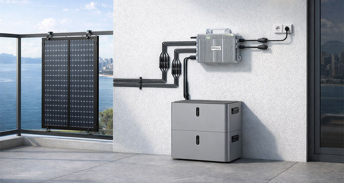 <h4>All-in-One Balkonkraftwerk Speicher 2kWh – Smart PV-Hub & Akku (LiFePO4) | Erweiterbar bis 8kWh | Tuya App Steuerung</h4>